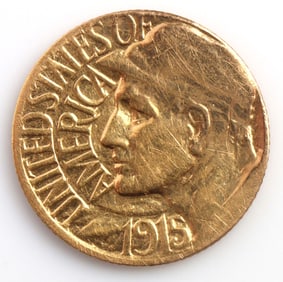 1915 PANAMA PACIFIC $1 GOLD COIN