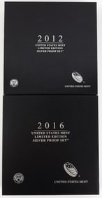 2012 & 2016 LIMITED EDITION SILVER PROOF SET LOT