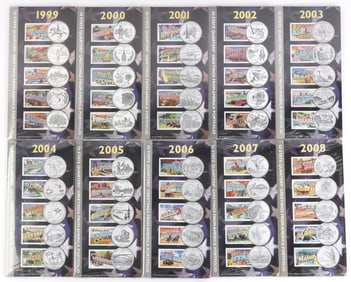 10 50 STATE QUARTERS GREETINGS FROM AMERICA SETS