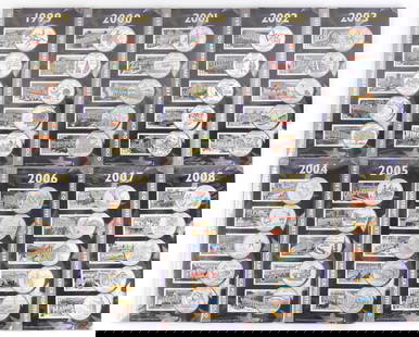10 50 STATE QUARTERS GREETINGS FROM AMERICA SETS: All sealed as issued by the U.S. Mint. 1999 to 2008.