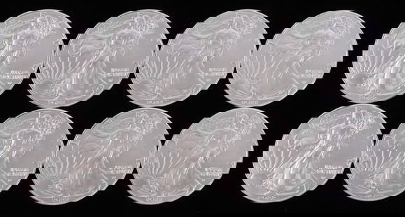 LOT OF 8 2022 1 OZT SILVER AMERICAN EAGLE BU COINS: Lot of EIGHT (8). Brilliant uncirculated. This lot reserved at melt.