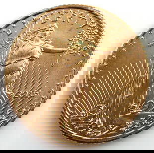 2016 GOLD 1/10 OZT OUNCE AMERICAN EAGLE BU COIN: Brilliant uncirculated. This lot reserved at melt.