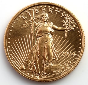2024 GOLD 1/10 OZT OUNCE AMERICAN EAGLE BU COIN