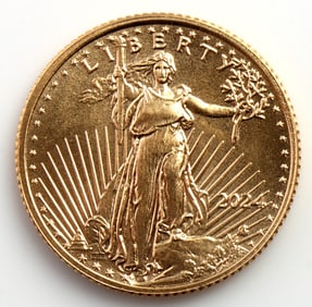 2024 GOLD 1/10 OZT OUNCE AMERICAN EAGLE BU COIN