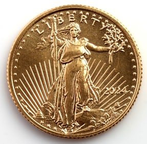 2024 GOLD 1/10 OZT OUNCE AMERICAN EAGLE BU COIN