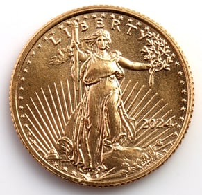 2024 GOLD 1/10 OZT OUNCE AMERICAN EAGLE BU COIN
