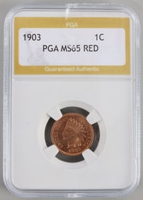 1903 INDIAN CENT MS65 RED