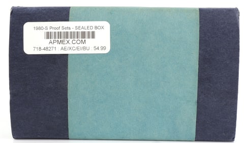 PROOF SET LOT 1980 SEALED MINT BOX OF 5