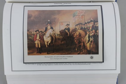 U.S. STAMP ALBUM 100'S OF STAMPS