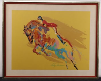 HORSE & RIDER PRINT BY LEROY NEIMAN