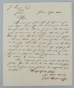1820 LETTER WRITTEN BY LAWYER CAPE GIRARDEAU