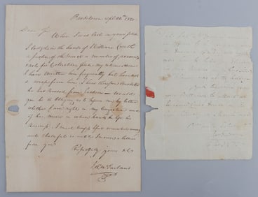 1799 & 1820 STAMPED LETTER 1 11TH INFANTRY