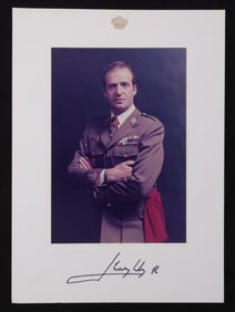 SIGNED PHOTO OF KING JUAN CARLOS OF SPAIN