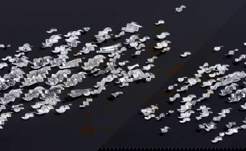 DIAMONDS LOOSE RECLAIMED TCW 2.5 CARATS: Reclaimed diamonds pulled from gold jewelry TCW 2.59. All electronically tested. Assorted sizes, cuts, clarity and colors. Sizes range from a melee to 3.3mm round brilliant. This lot has a reserve.