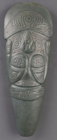 PRECOLUMBIAN TAINO CARVED CELT AXE HEAD