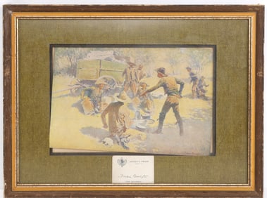 REMINGTON ARTIST PROOF THE QUARREL COPYRIGHT 1912