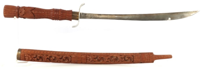 FILIPINO BOLO SWORD WITH WOODEN SHEATH