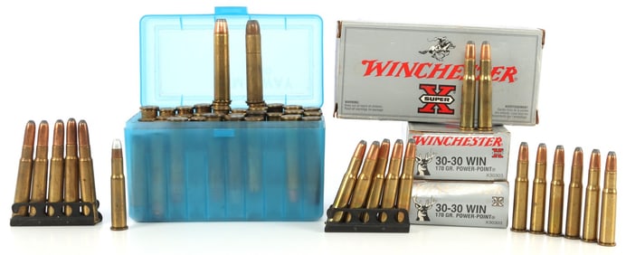 APPROX 100 RDS 30-30 WIN 45-70 COLT AMMO LOT