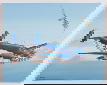 PAINTING OF A LOCKHEED VENTURA RAY WADDEY