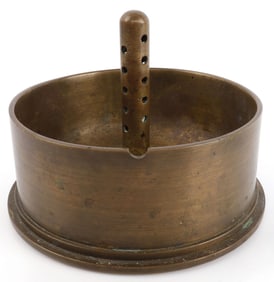 WWII 1945 DATED 90MM TRENCH ART ASHTRAY