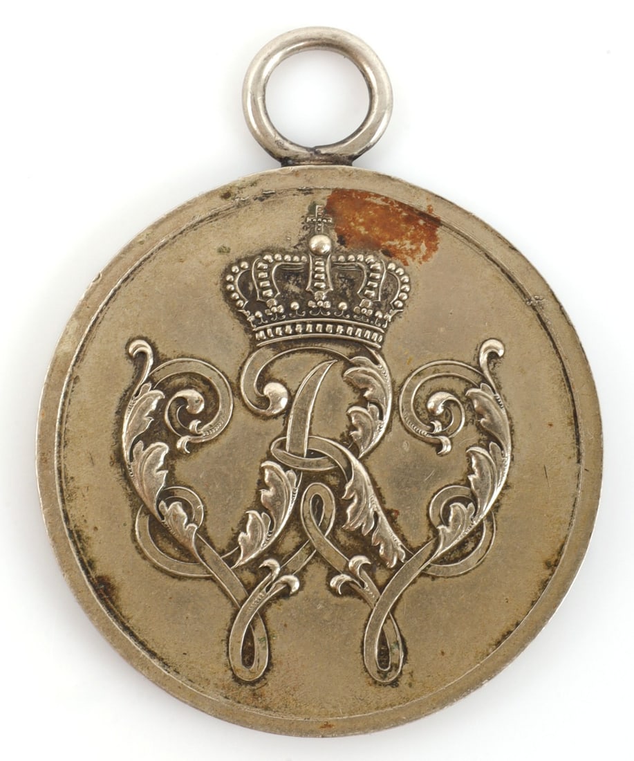 PRUSSIAN MEDAL WAR MERIT 2ND CLASS: Silver with no ribbon, 38 mm.