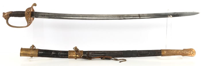 CIVIL WAR H SAUERBIER INFANTRY SWORD MODEL 1850