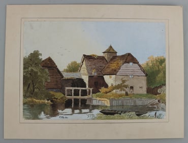 WWII GERMAN THIRD REICH ADOLF HITLER PAINTING COA