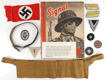 WWII GERMAN THIRD REICH PATCH ARMBAND CHINSTRAP
