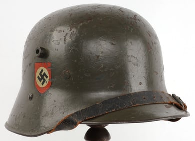 WWII GERMAN M16 POLICE TRANSITIONAL HELMET