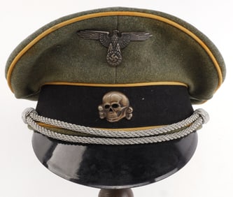 WWII GERMAN THIRD REICH WAFFEN SS CAVALRY VISOR
