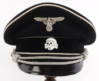 WWII GERMAN THIRD REICH SS OFFICER VISOR