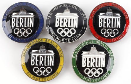 WWII GERMAN THIRD REICH OLYMPIA FILM BADGE LOT 5