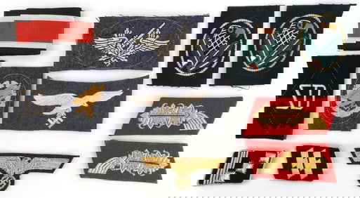 WWII GERMAN REICH BULLION EMBROIDERY PATCH LOT 12
