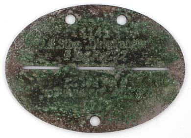 WWII GERMAN THIRD REICH DIRLEWANGER DOG TAG