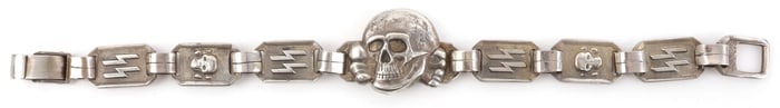 WWII GERMAN THIRD REICH SS TOTENKOPF BRACELET