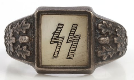 WWII GERMAN THIRD REICH SS PEARL RING