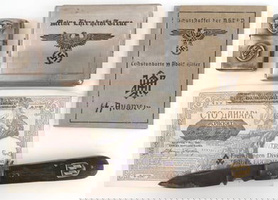 WWII GERMAN THIRD REICH PERSONAL EFFECTS LOT OF 5