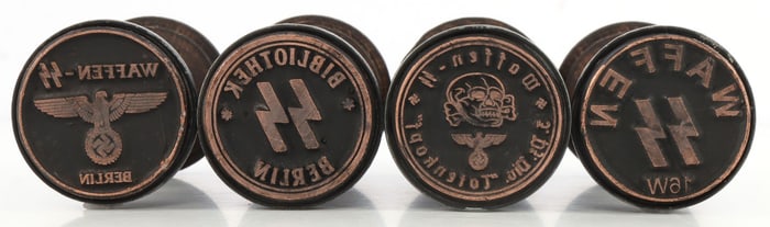 WWII GERMAN THIRD REICH HAND STAMPS LOT OF 4