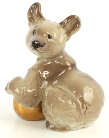 WWII GERMAN THIRD REICH ALLACH SS PORCELAIN BEAR