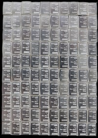 100 1 GRAM VALCAMBI SUISSE 999 FINE SILVER BAR LOT