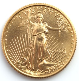 1994 GOLD 1/10 OZT OUNCE AMERICAN EAGLE BU COIN