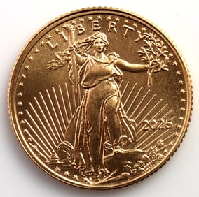 2025 GOLD 1/10 OZT OUNCE AMERICAN EAGLE BU COIN