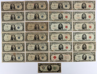 $93 FACE VALUE SILVER CERTIFICATE STAR CURRENCY