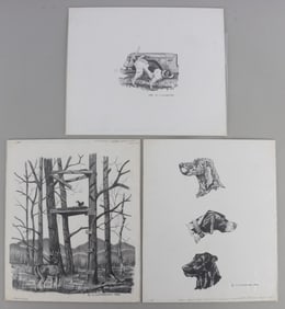 LOT 3 J. LIVINGSTON WILDLIFE ARTIST ORIG DRAWINGS