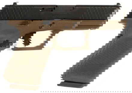 GLOCK 19 GEN 5 9MM SEMI AUTO PISTOL 3X15RD NIB: New in box Glock 19 Gen 5 semi-automatic pistol. Includes three (3) 15-round magazines. FDE frame, black slide with front serrations. Made in Austria. FFL required for transfer. No international