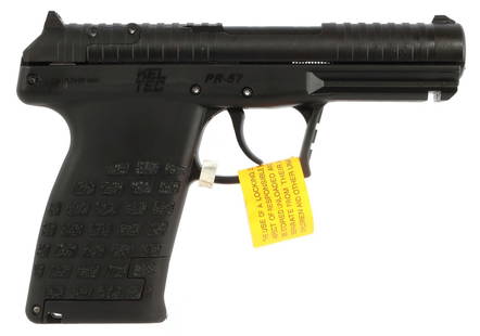 KELTEC PR57 5.7MM ROTARY BARREL PISTOL NIB: All-new KelTec PR-57 semi-automatic concealed carry pistol, cal 5.7X28mm. Hammer-fired, with 20-round capacity and optic-ready slide. Includes two (2) 10-round stripper clips. FFL required for