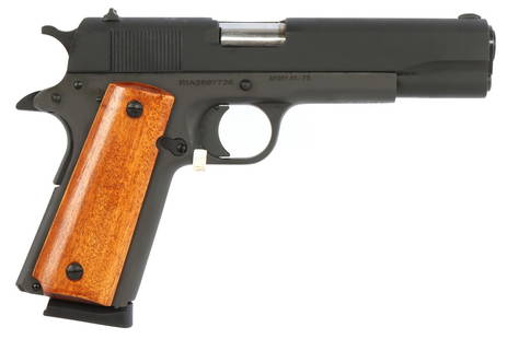 ROCK ISLAND ARMORY GI STANDARD FS M1911 A1 .45 ACP: New in box Rock Island Armory GI Standard FS M1911 A1 semi-automatic pistol. Includes three (3) magazines and soft case. FFL required for transfer. No international shipping. Know your state's