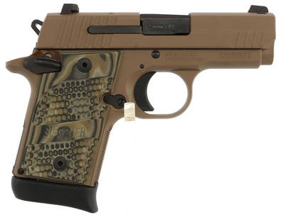 SIG SAUER P938 SCORPION 9MM CARRY PISTOL "AS NEW": Sig Sauer P938 Scorpion semi-automatic concealed carry pistol. Includes one (1) 7-round magazine. Excellent condition, used but little. Mechanically fine, functions without issue. Bore is bright and