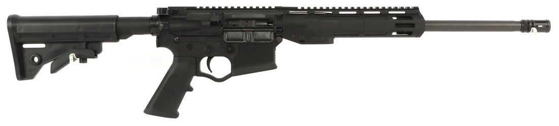 ATI ALPHA MAXX RIA 16IN HBAR 5.56X45MM AR-15 RIFLE: New in box American Tactical Alpha Maxx RIA semi-automatic AR-15 pattern rifle with lightweight polymer receiver, 16-inch barrel, 9-inch MLOK handguard and flip-up sights. Includes one (1) 60-round