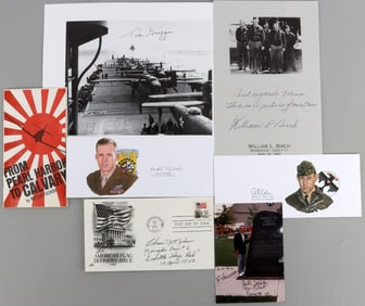 LOT OF 7 WWII DOOLITTLE RAIDERS SIGNATURES